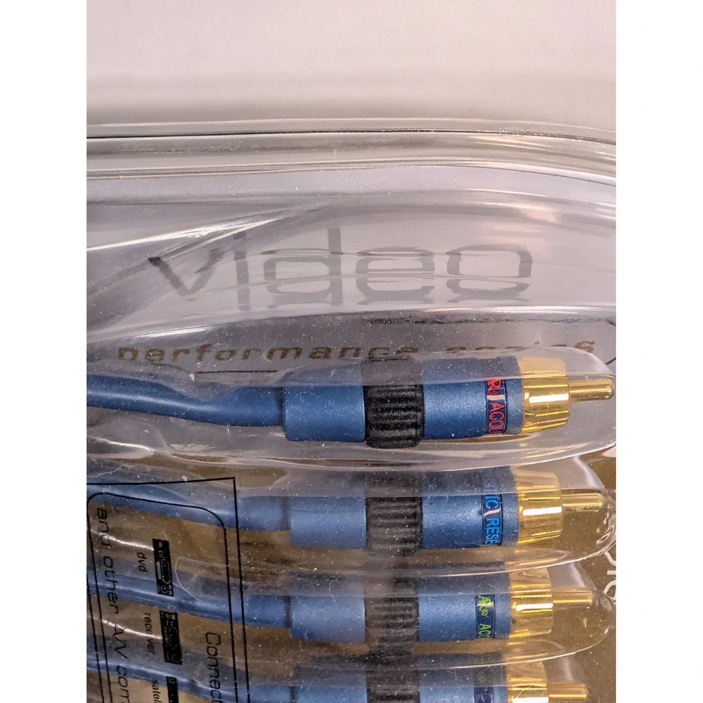 Acoustic Research AP090 Performance Series 3ft Component Video Cable Gold RCA